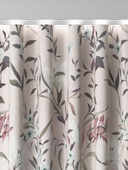 Pink Lily Floral Made to Measure 100% Cotton Curtains - Image 8 of 9