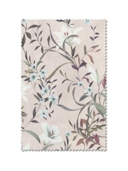 Pink Lily Floral Made to Measure 100% Cotton Curtains - Image 9 of 9