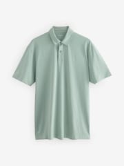 Blue/Pink/Green Japanese Print Regular Fit Short Sleeve Jersey Polo Shirts 3 Pack - Image 7 of 11