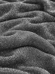 Grey Co-ord Sparkle Knitted Column Maxi Skirt - Image 7 of 7