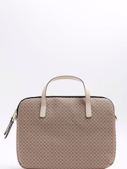 River Island Brown Monogram Laptop Case - Image 2 of 3