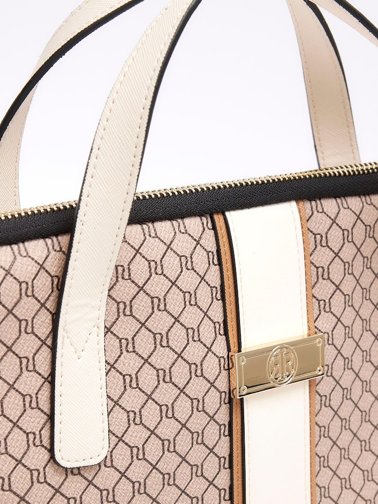 River Island Brown Monogram Laptop Case - Image 3 of 3