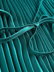 Ted Baker Green Melike Pleated Halterneck Midi Dress - Image 3 of 6