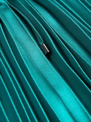 Ted Baker Green Melike Pleated Halterneck Midi Dress - Image 6 of 6
