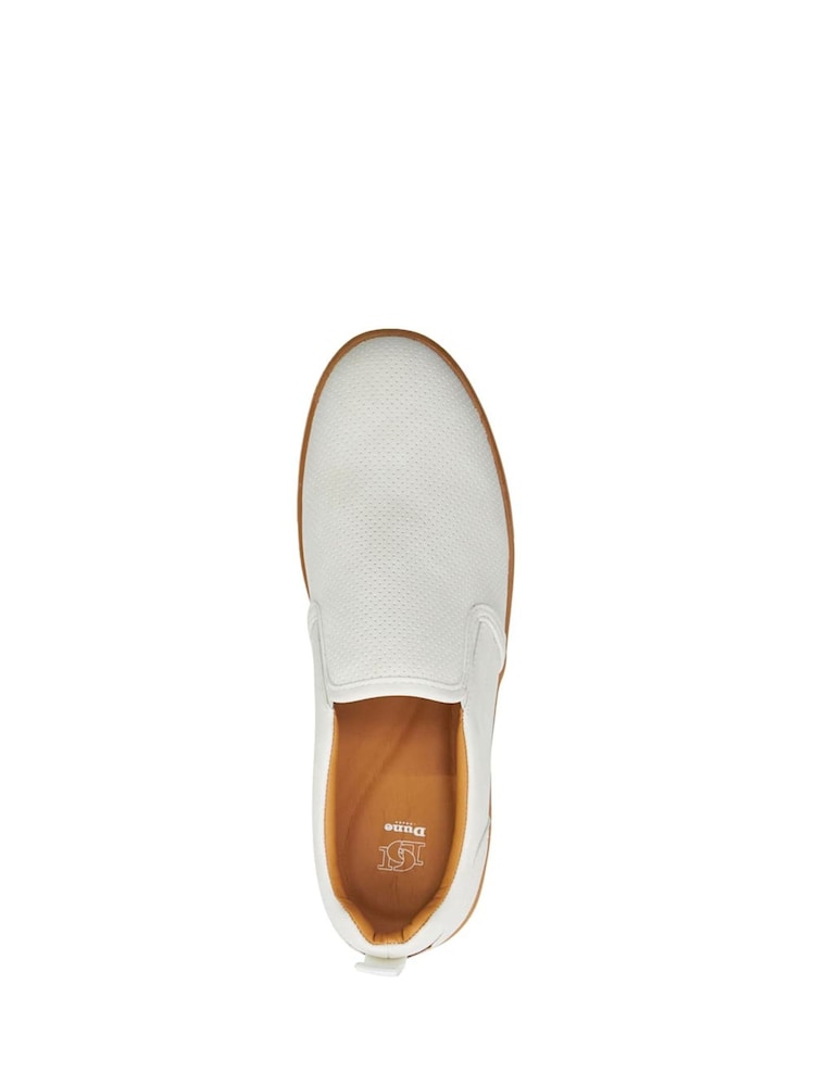 Bela - Dune London Totals Perforirane superge Slip-On - Slika 4 iz 4 Bela - Dune London Totals Perforirane superge Slip-On - Slika 4 iz 4
