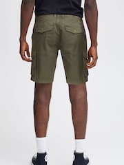 Blend Green Stretch Cargo Shorts - Image 2 of 5