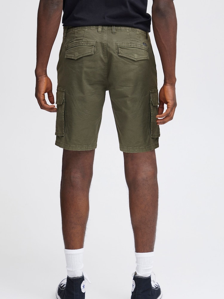 Blend Green Stretch Cargo Shorts - Image 2 of 5