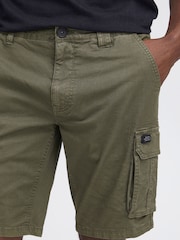 Blend Green Stretch Cargo Shorts - Image 3 of 5