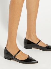 Dune London Black Hastas Mary Jane Point Shoes - Image 1 of 6
