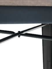 Julian Bowen Mocha Elm Black Grafton Square Table - Image 6 of 6