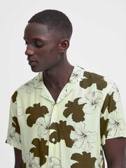 Blend Green Floral Short Sleeve Shirt - Image 3 of 5