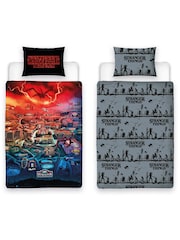 Character World Stranger Things Town Single Panel Duvet Cover - Image 3 of 6