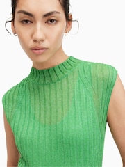 AllSaints Green Patrice Dress - Image 2 of 7
