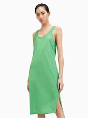 AllSaints Green Patrice Dress - Image 6 of 7