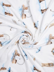 Panda London 3 Pack White 100% Bamboo Viscose Muslins - Image 4 of 4