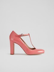 LK Bennett Annalise Patent Leather T-Bar Shoes - Image 1 of 4
