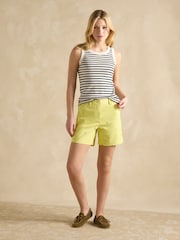 Crema y azul marino - Joules Harbour Striped Jersey Vest - Imagen 3 de 8