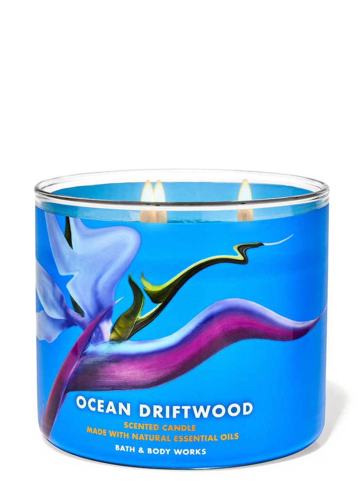 Bath & Body Works Ocean Driftwood 3-Wick Candle 14.5 oz / 411 g - Image 1 of 1