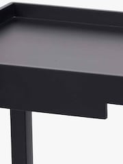 Pacific Black Marnie Wood Console Table with Shelf - Image 5 of 6