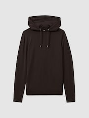 Reiss Coco Brown Holland Merino Wool Drawstring Hoodie - Image 2 of 5
