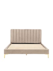 Gallery Home Brown Seaham Upholstered Velvet Bed - Image 1 of 2