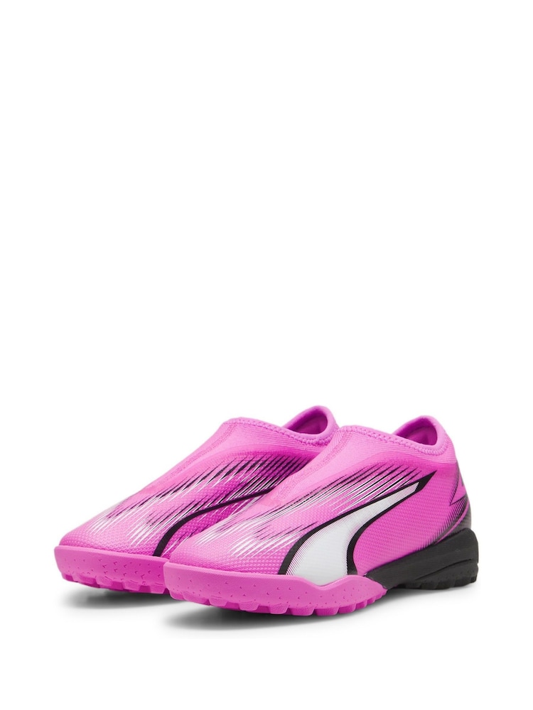 Puma Pink Kids Ultra Match Ll Tt Unisex Mid Football Boots - Image 2 of 5