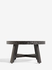 Black Carved Mango Wood Coffee Table - Image 3 of 7