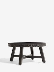 Black Carved Mango Wood Coffee Table - Image 5 of 7