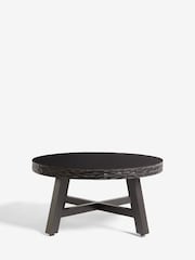 Black Carved Mango Wood Coffee Table - Image 6 of 7