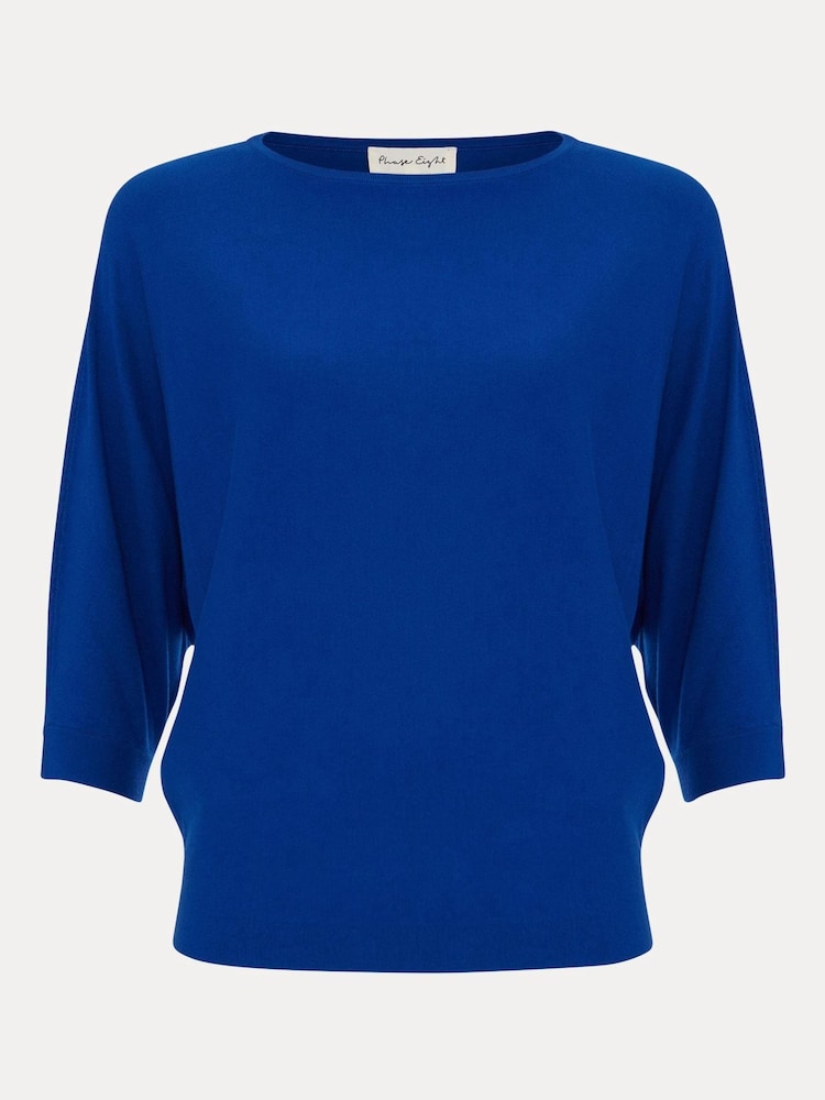 Phase Eight Light Blue Cristine Knit Jumper - Image 6 of 6