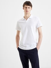 French Connection 100% Cotton Trophy Neck Micro Pique Polo Shirt - صورة 1 من 2