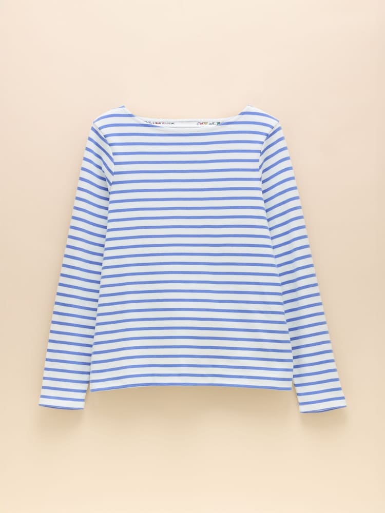 Ditsy Blue & White - Top estampado con cuello barco Harbour de Joules - Imagen 7 de 7 Ditsy Blue & White - Top estampado con cuello barco Harbour de Joules - Imagen 7 de 7