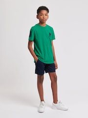 شورت تشينو من مزيج الكتان للأولاد من U.S. Polo Assn. - صورة 2 من 7