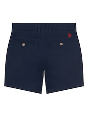 شورت تشينو من مزيج الكتان للأولاد من U.S. Polo Assn. - صورة 6 من 7