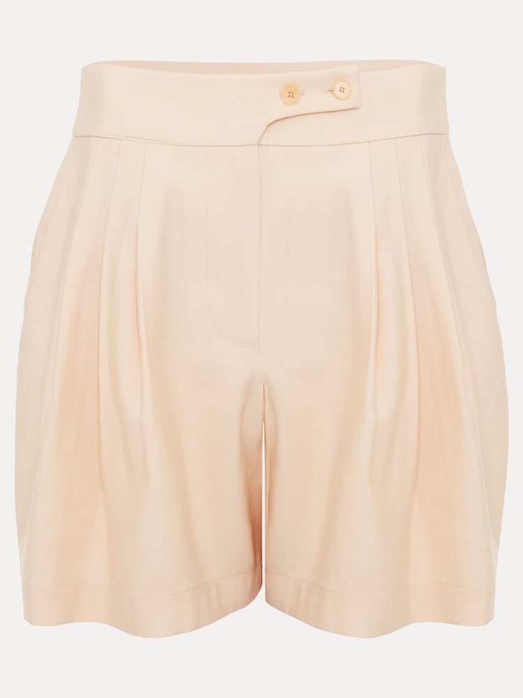 Phase Eight Pink Bianca Linen Shorts - Image 7 of 7