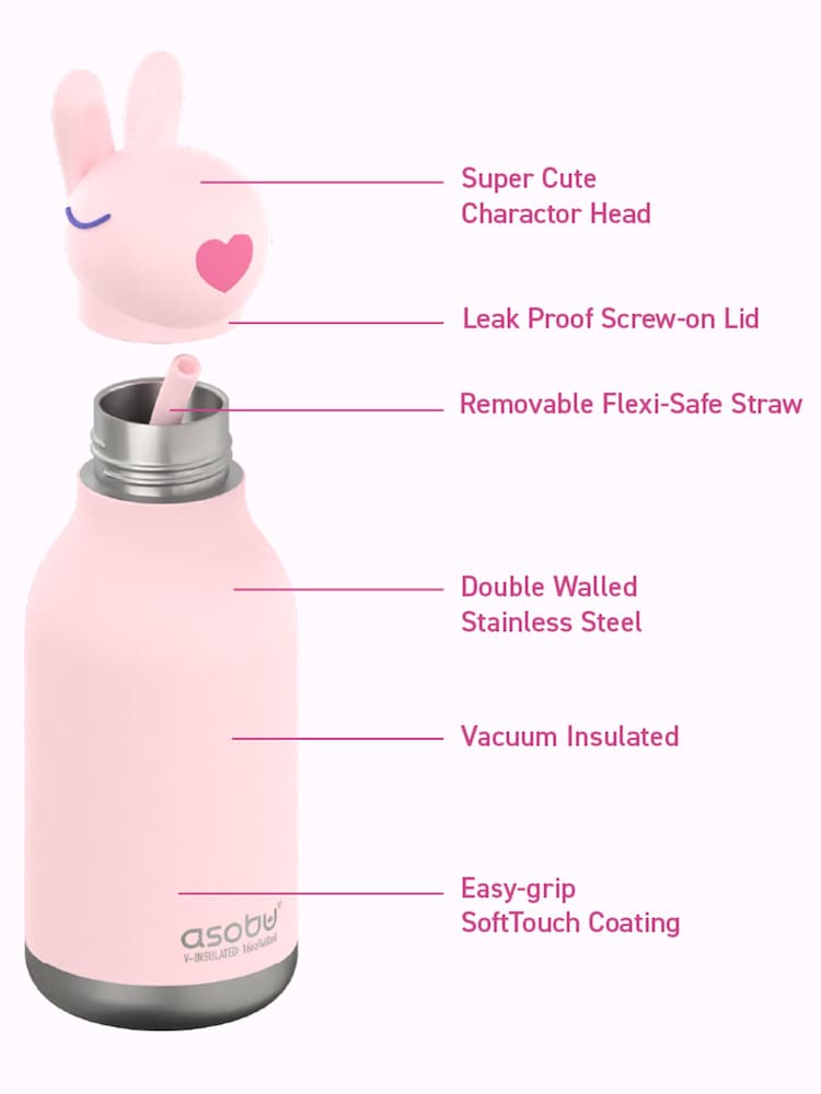 Asobu Pale Pink Bestie Water Bottle - Image 3 of 5