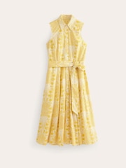 Boden Yellow 100% Cotton Amy Sleeveless Shirt Dress - Image 6 of 6