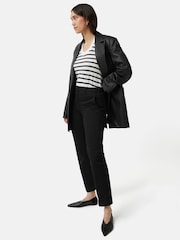Jigsaw Black Marden Cotton Chinos Trousers - Image 2 of 5