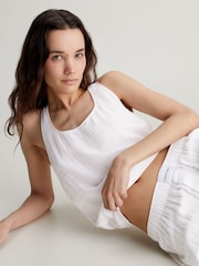 Calvin Klein White Stripe Single Trousers - Image 3 of 3