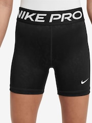 Negro - Nike Pro Dri-FIT Tonal Print Shorts - Imagen 1 de 4