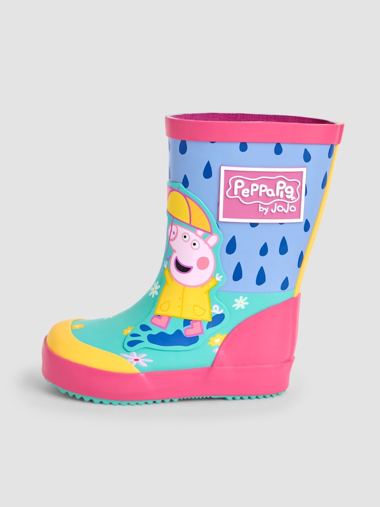 JoJo Maman Bébé Multi Peppa Pig Wellies - Image 3 of 4