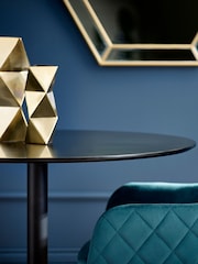 Julian Bowen Black Nero Round 80cm Table - Image 2 of 4