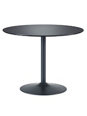 Julian Bowen Black Nero Round 80cm Table - Image 4 of 4