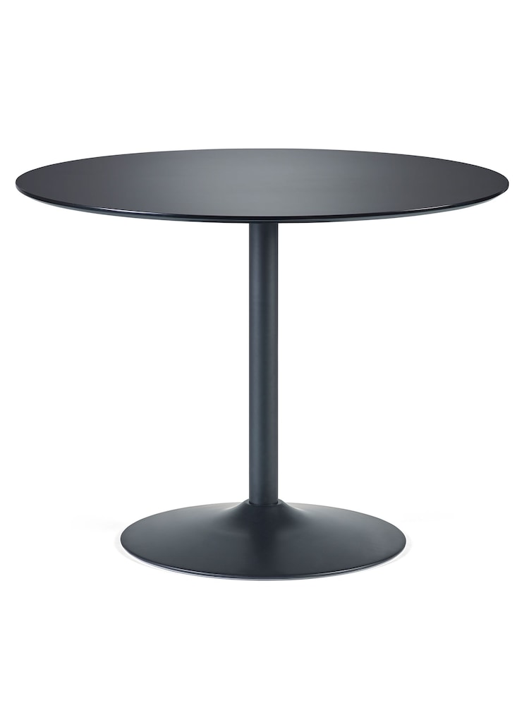 Julian Bowen Black Nero Round 80cm Table - Image 4 of 4