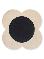 Orla Kiely Natural Flower Spot Round Rug - Image 2 of 4