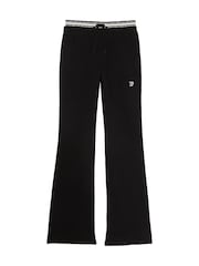 Victoria's Secret PINK Black Knitted Flare Fleece Joggers - Image 3 of 4