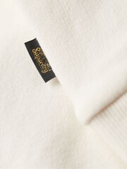 Superdry Cream Retro Glitter Logo Hoodie - Image 5 of 6
