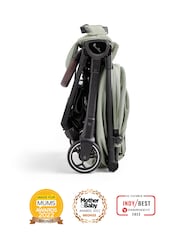 Silver Cross Green Clic Compact Pushchair and Footmuff Bundle - Image 5 of 6