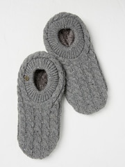 FatFace Grey Footsie Bedsocks - Image 1 of 2