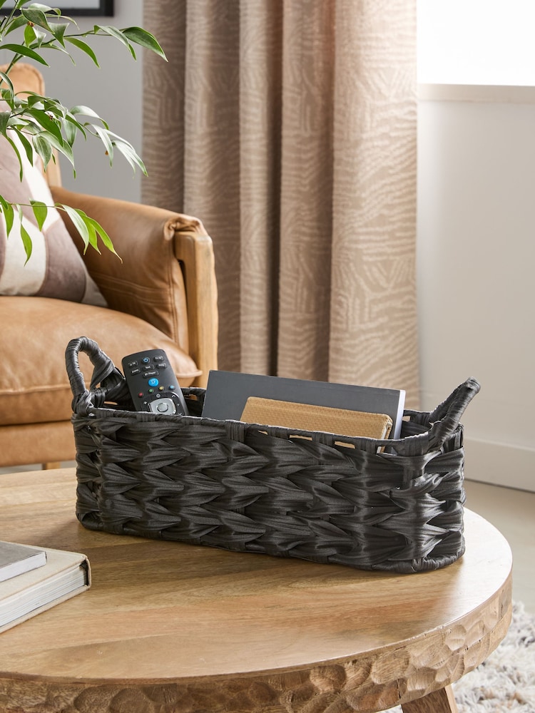 Black Woven Plastic Slimline Tray - Image 1 of 3